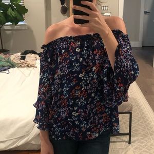 Parker Purple Floral Blouse